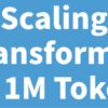 Scaling Transformer to 1M tokens